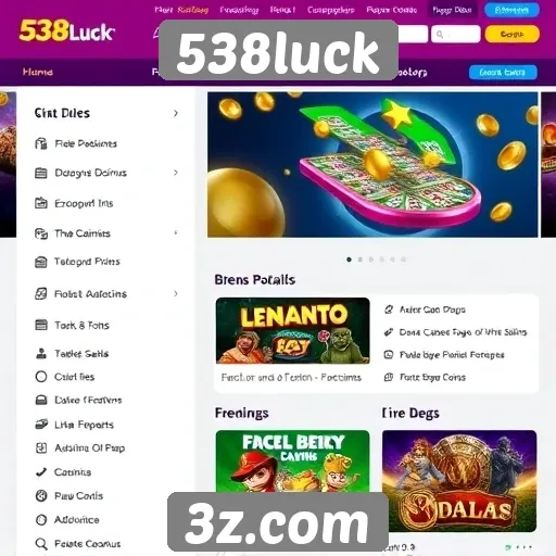 Análise de recursos oferecidos pelo site 538luck